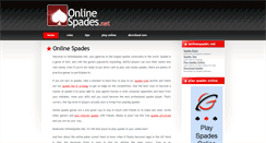 Desktop Screenshot of onlinespades.net